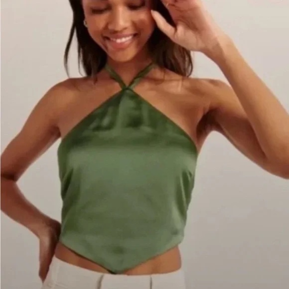 Abercrombie & Fitch Rust Scarf Halter Top